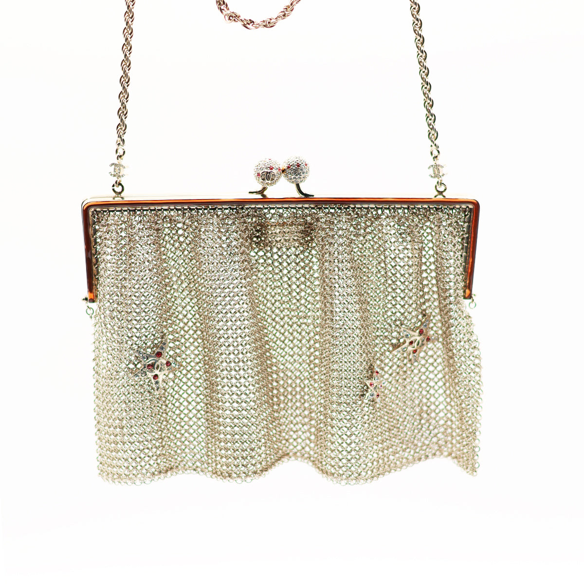 Chanel Rare Vintage Mesh Metal