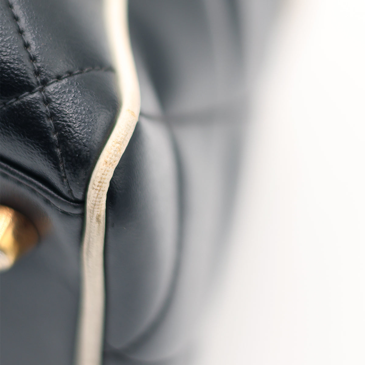 Chanel Black Quilted Calfskin Logo Bowler Weekend Bag