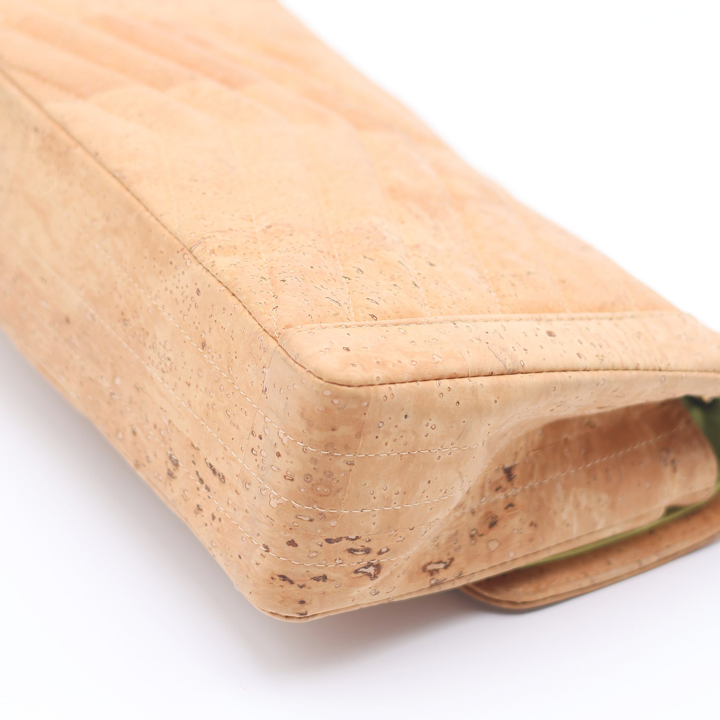 Chanel Cork Leather Single Flap Bag