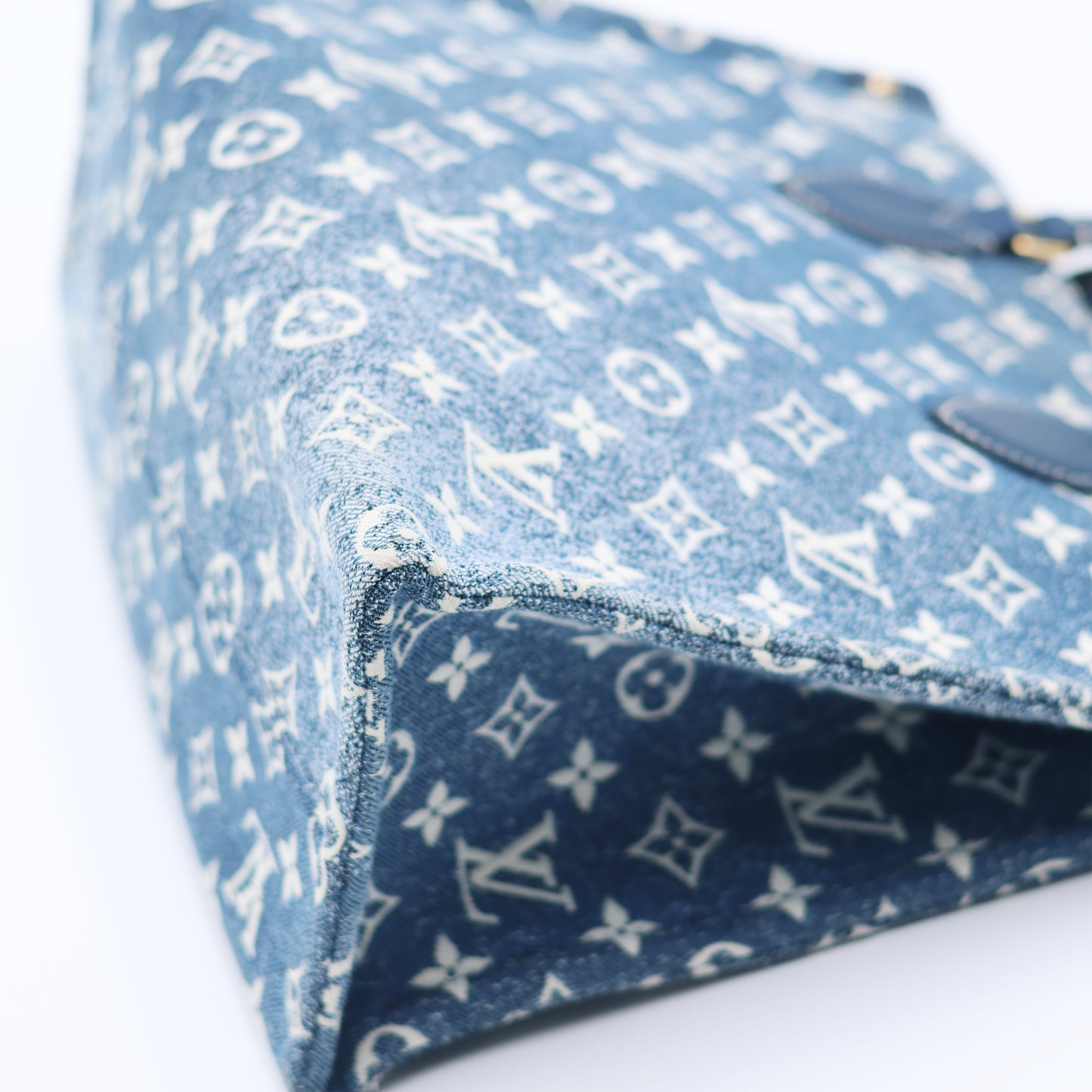 Louis Vuitton Monogram Jacquard Denim On The Go MM Bleu