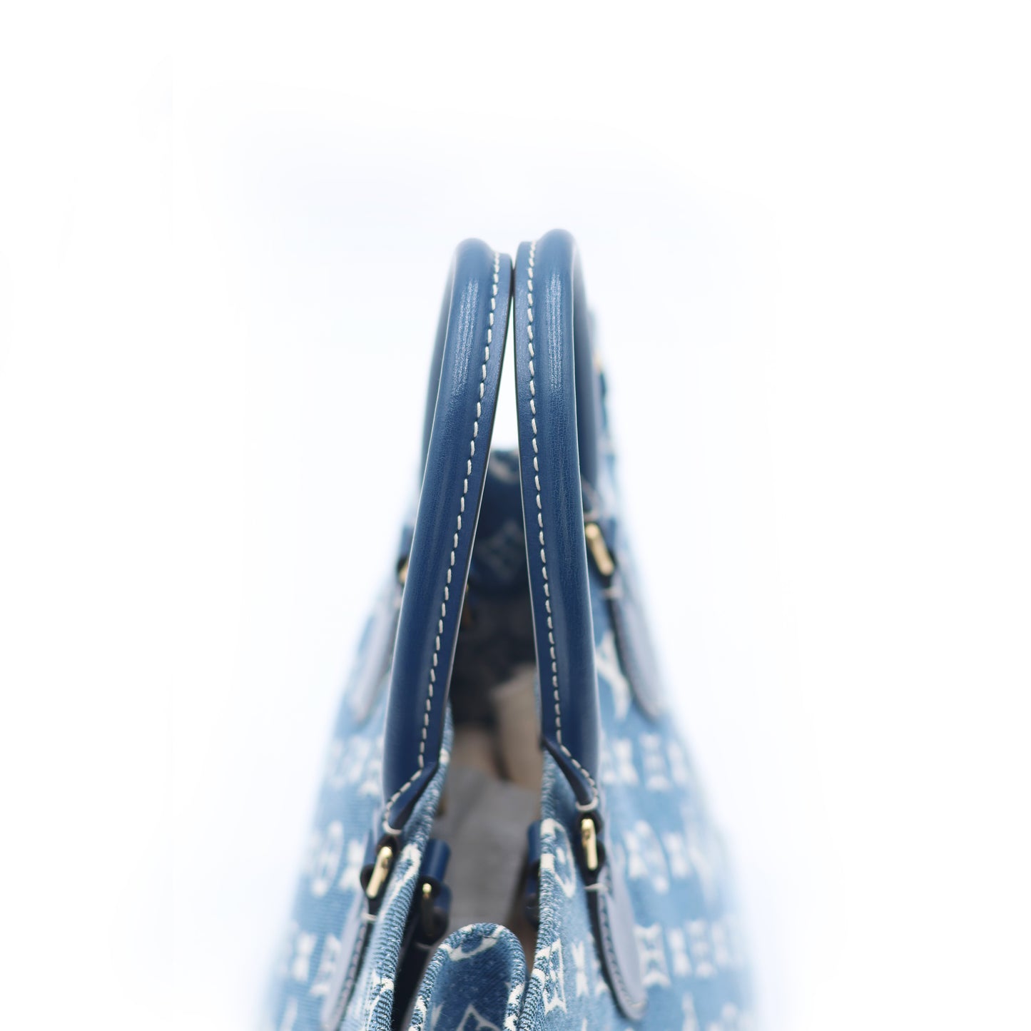 Louis Vuitton Monogram Jacquard Denim On The Go MM Bleu